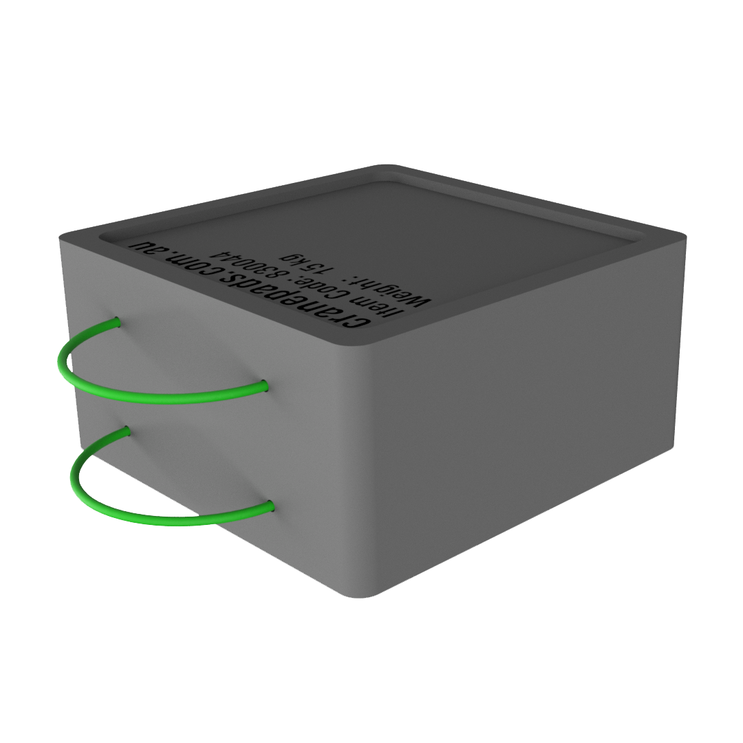 400 x 400 x 100 stackable crane outrigger pad
