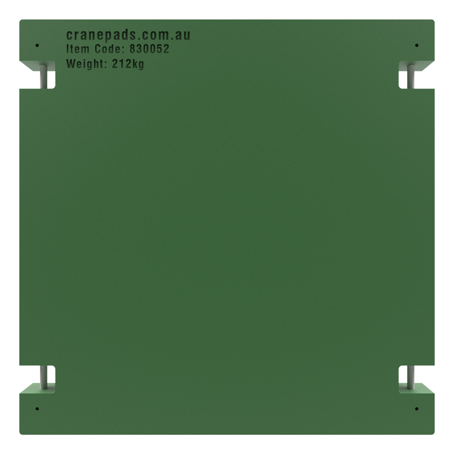 1500 x 1500 x 100mm Heavy-Duty Crane Outrigger Pad