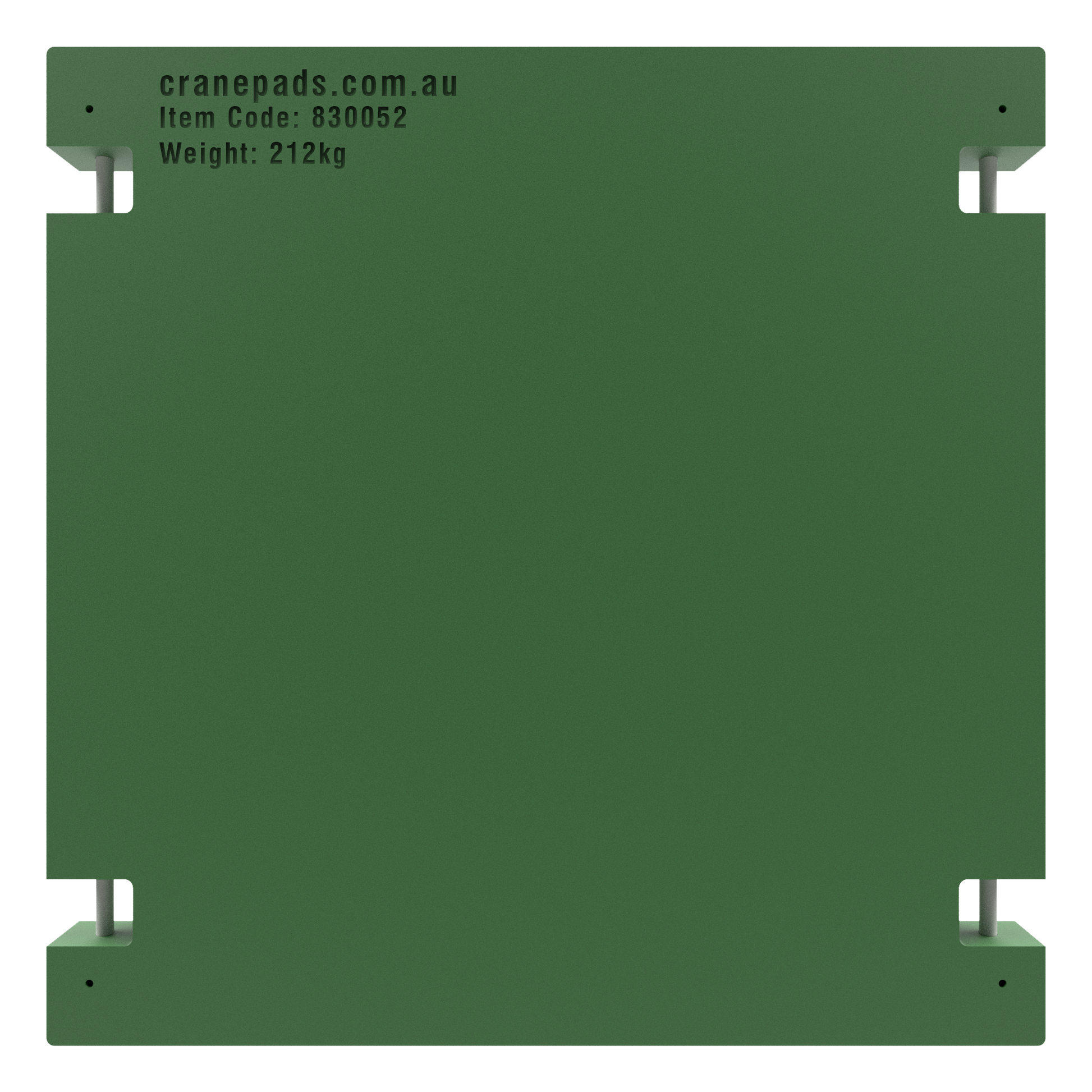 1500 x 1500 x 100mm Heavy-Duty Crane Outrigger Pad