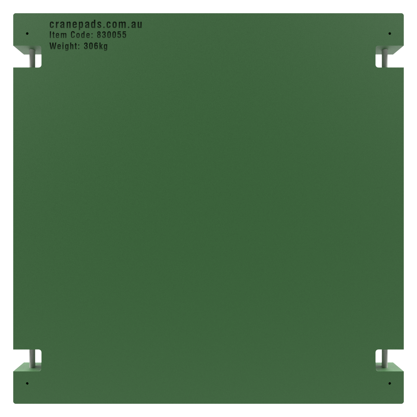 1800 x 1800 x 100mm Heavy-Duty Crane Outrigger Pad